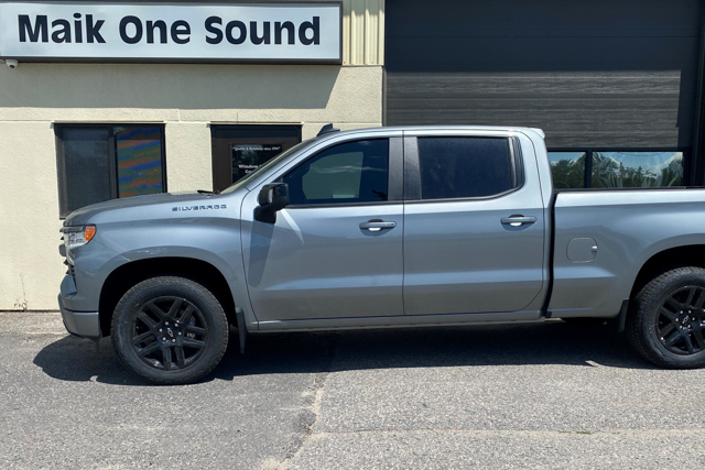 Chevrolet 2023 Silverado with professional window tint in North Bay